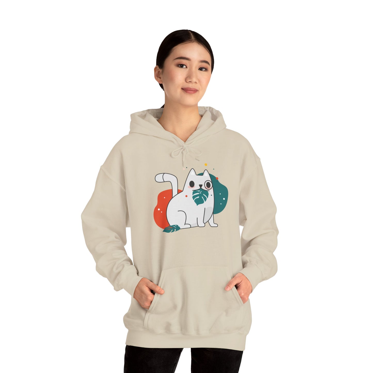Cute Cat Design Unisex Hoodie - Cozy Gift, Pet Lover Apparel, Funny Cat Sweatshirt, Funny Cat Lover Gift, Everyday Comfort Wear