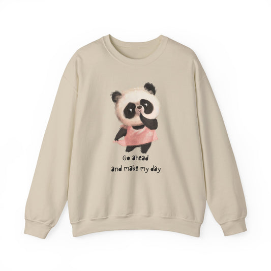 Cute Panda Crewneck Sweatshirt | Funny Animal Apparel, Gift for Animal Lovers, Cozy Sweatshirt, Unisex Fashion, Fun Casual Wear