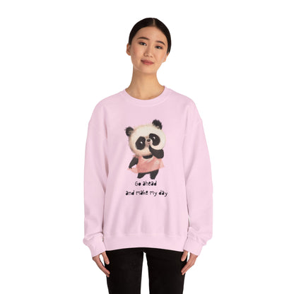 Cute Panda Crewneck Sweatshirt | Funny Animal Apparel, Gift for Animal Lovers, Cozy Sweatshirt, Unisex Fashion, Fun Casual Wear