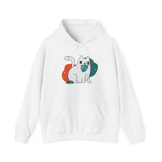 Cute Cat Design Unisex Hoodie - Cozy Gift, Pet Lover Apparel, Funny Cat Sweatshirt, Funny Cat Lover Gift, Everyday Comfort Wear