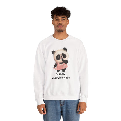 Cute Panda Crewneck Sweatshirt | Funny Animal Apparel, Gift for Animal Lovers, Cozy Sweatshirt, Unisex Fashion, Fun Casual Wear