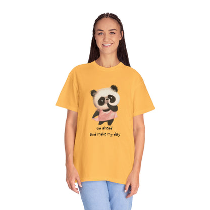 Playful Panda Graphic T-Shirt, Cute Animal Tee, Unisex Cotton Fashion, Gift for Animal Lovers, Casual Daily Wear