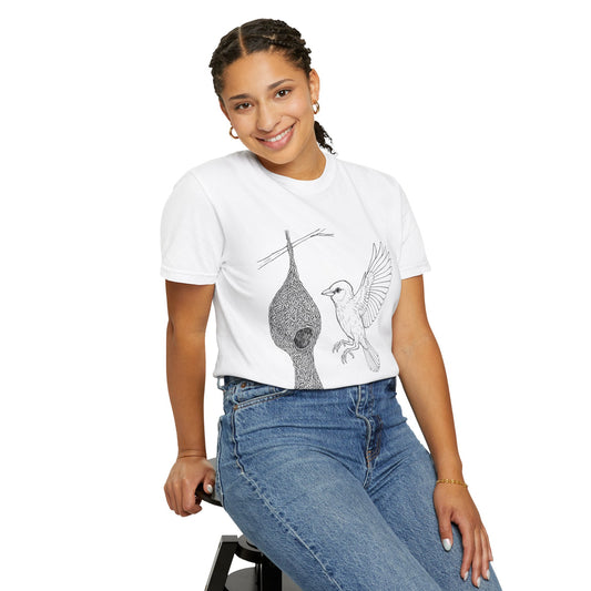 Nature-Inspired Unisex T-Shirt, Bird Design Tee, Gift for Bird Lovers, Eco-Friendly Apparel, Summer Fashion